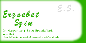 erzsebet szin business card